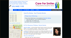 Desktop Screenshot of careforsmiles.com.au